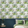 West Boulevard Collection Citrus Hummingbird Designer Wallpaper DBW9001 - Image 2